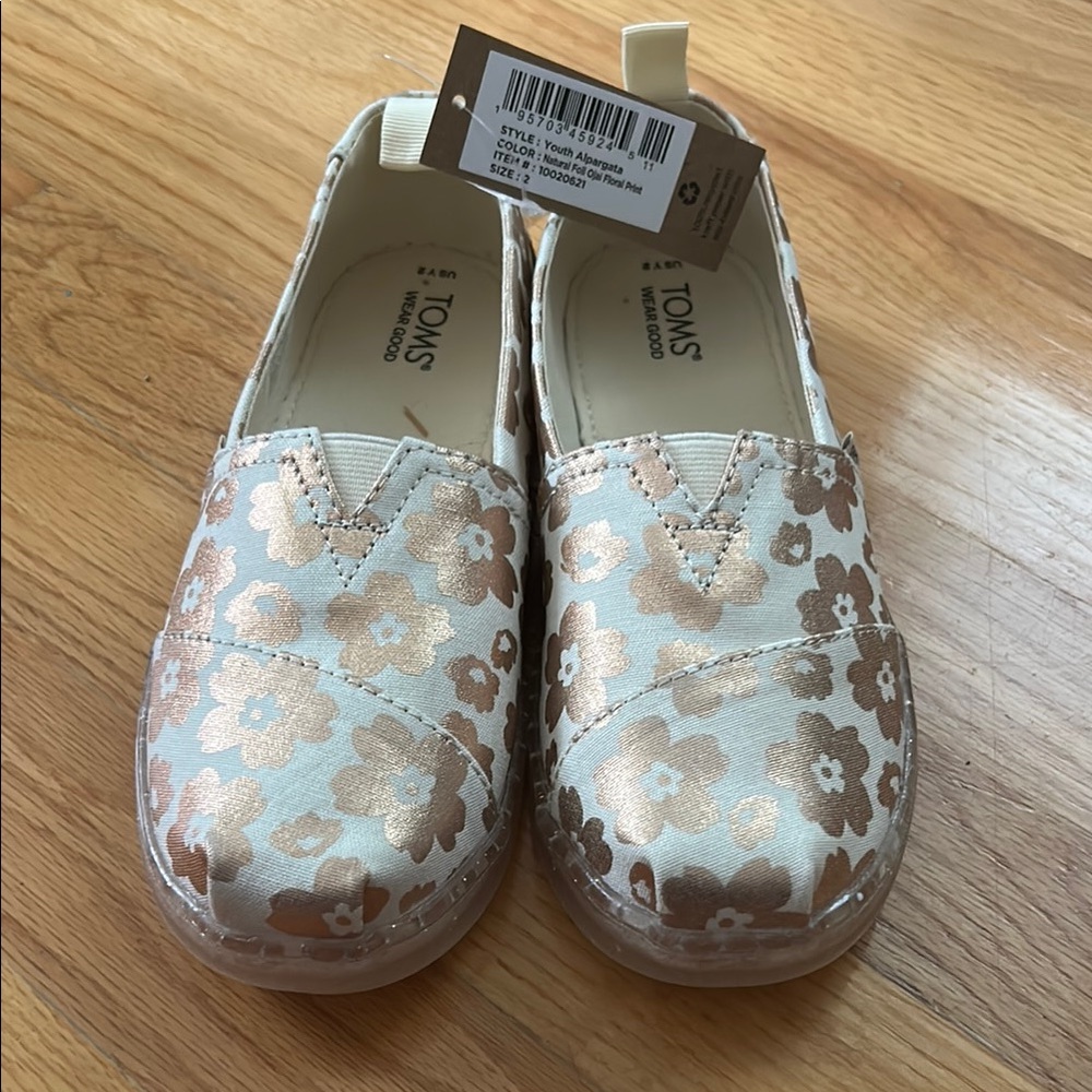 TOMS alpargata foil shoes